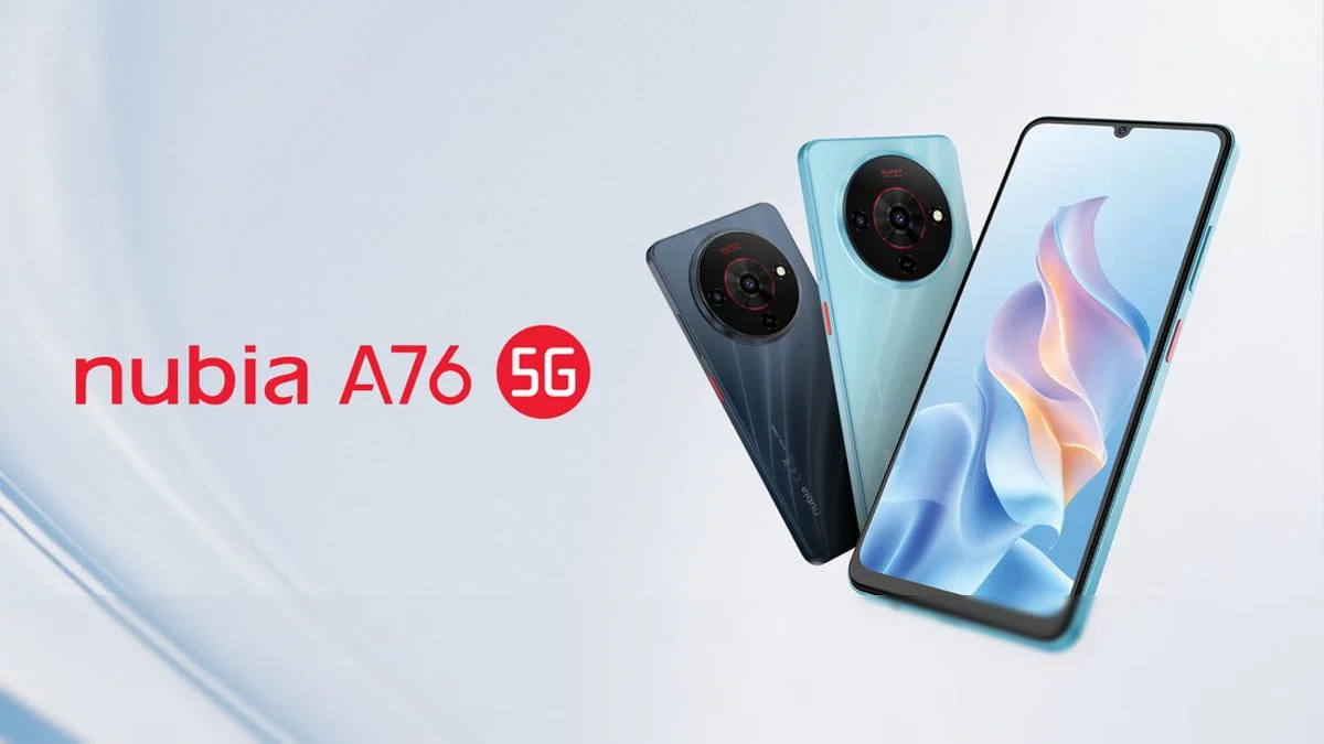 Nubia V80 Max & A76 5G Rilis: Performa Tangguh Mulai 1 Jutaan!